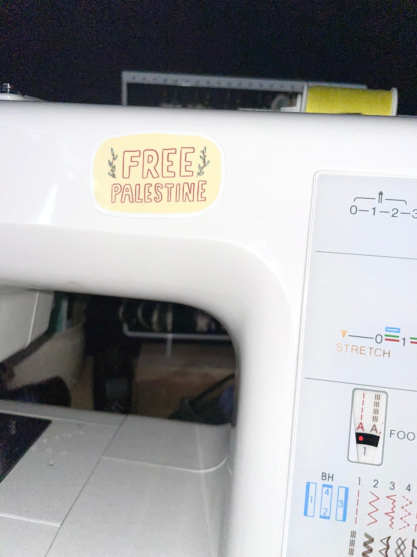 “Free Palestine” vinyl sticker