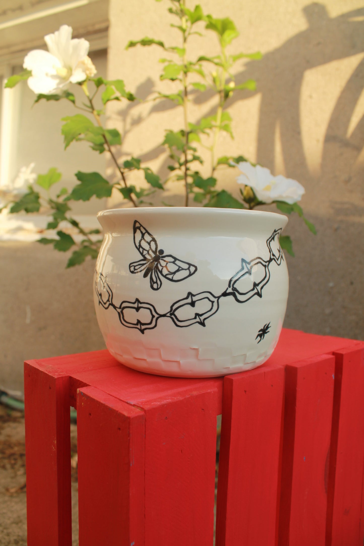 Insect Checker Vase