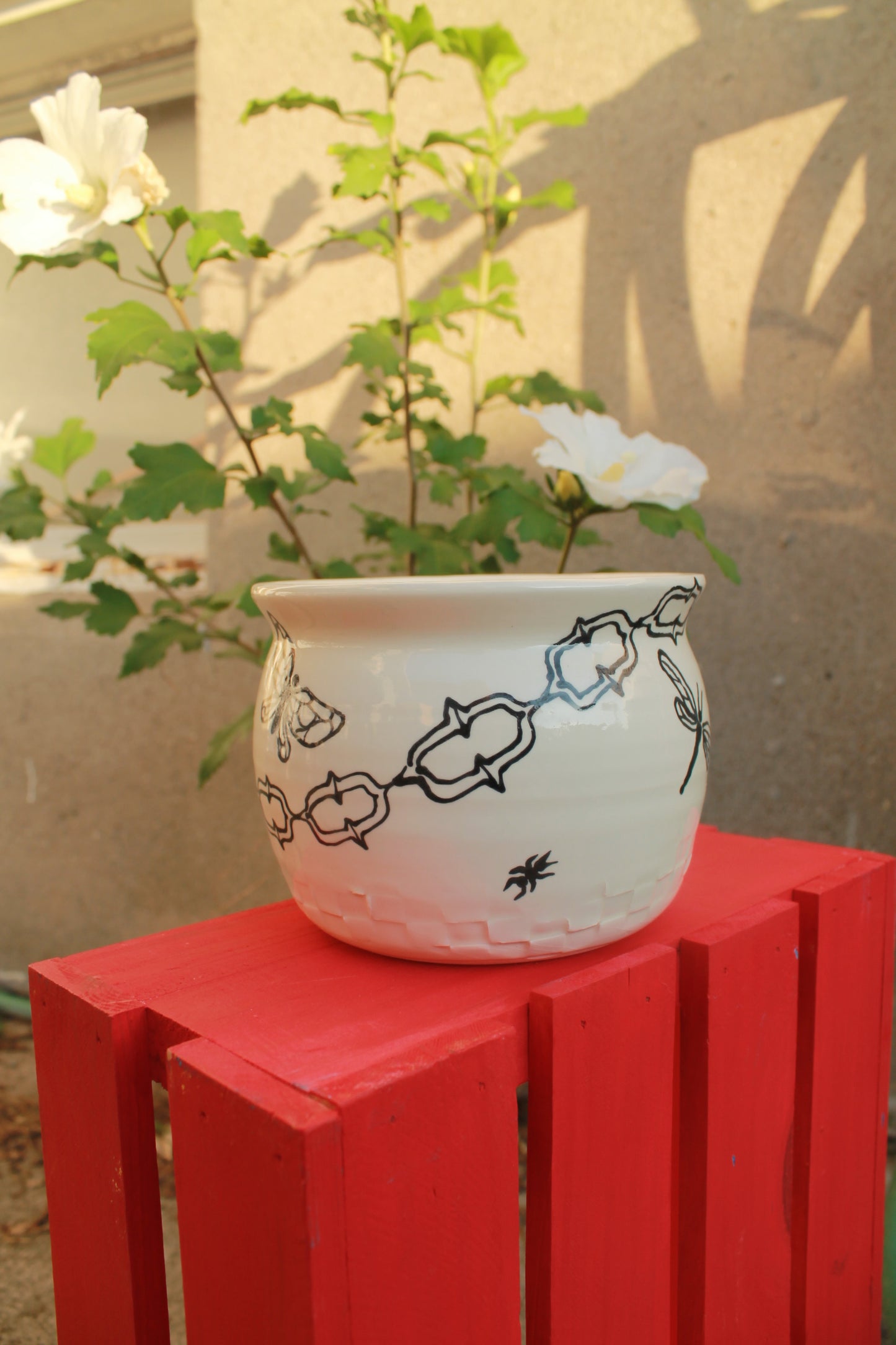 Insect Checker Vase