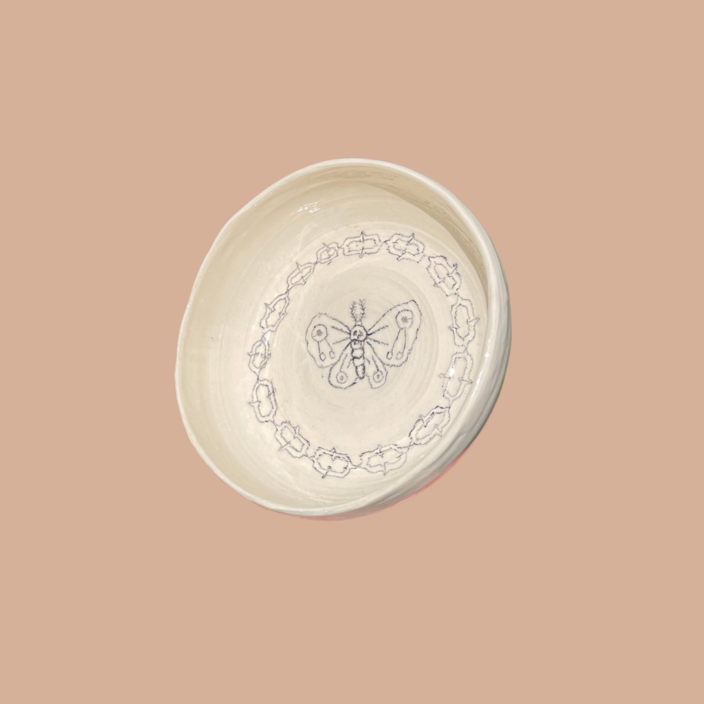 Moth Low Bowl