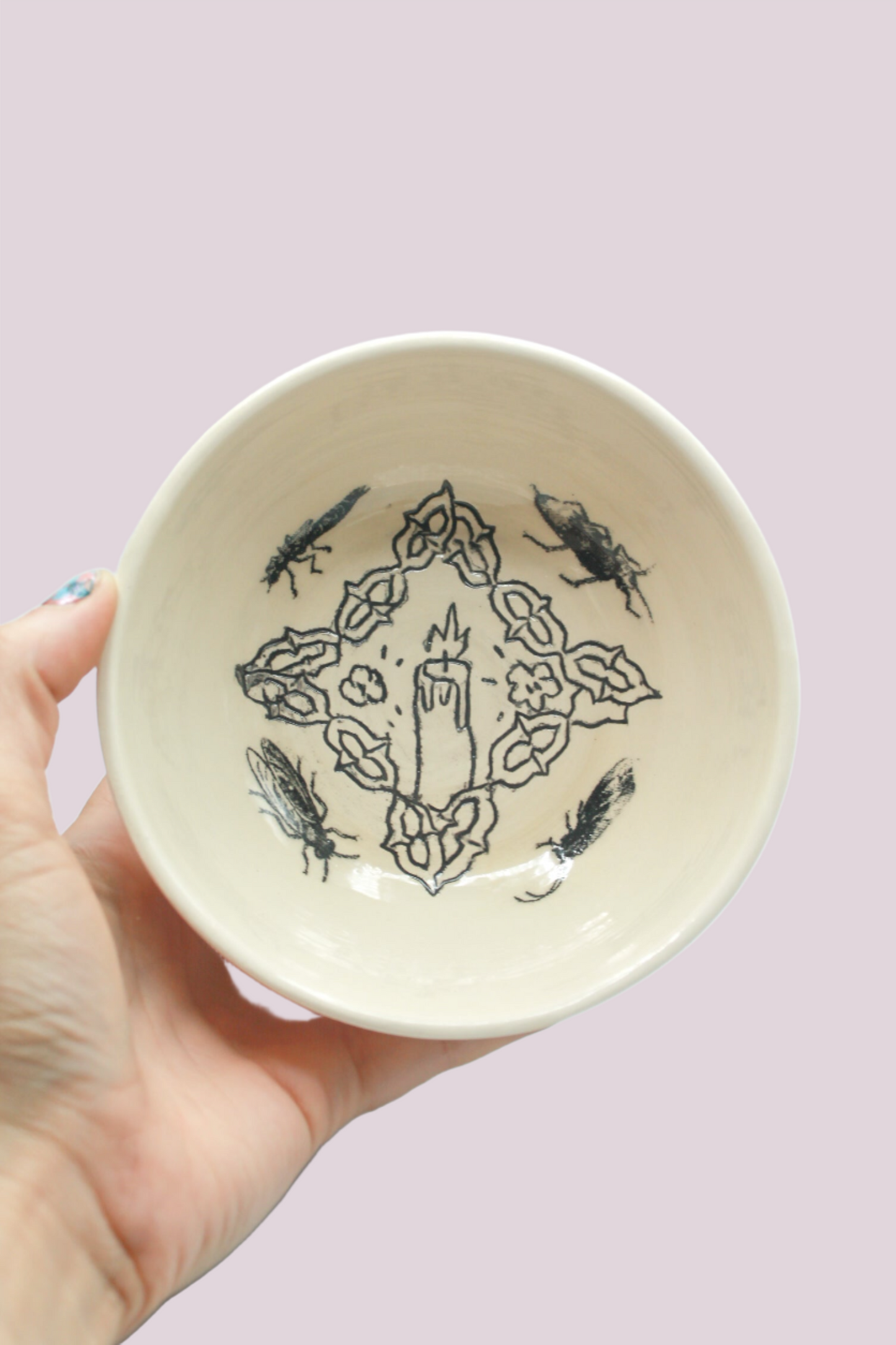 Candle Bug Handthrown Bowl