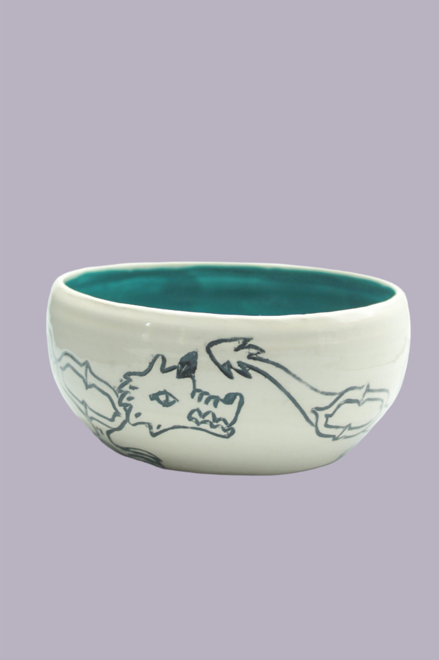 Chain Dragon Handthrown Bowl
