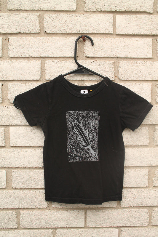 Sword Print Shirt - Black