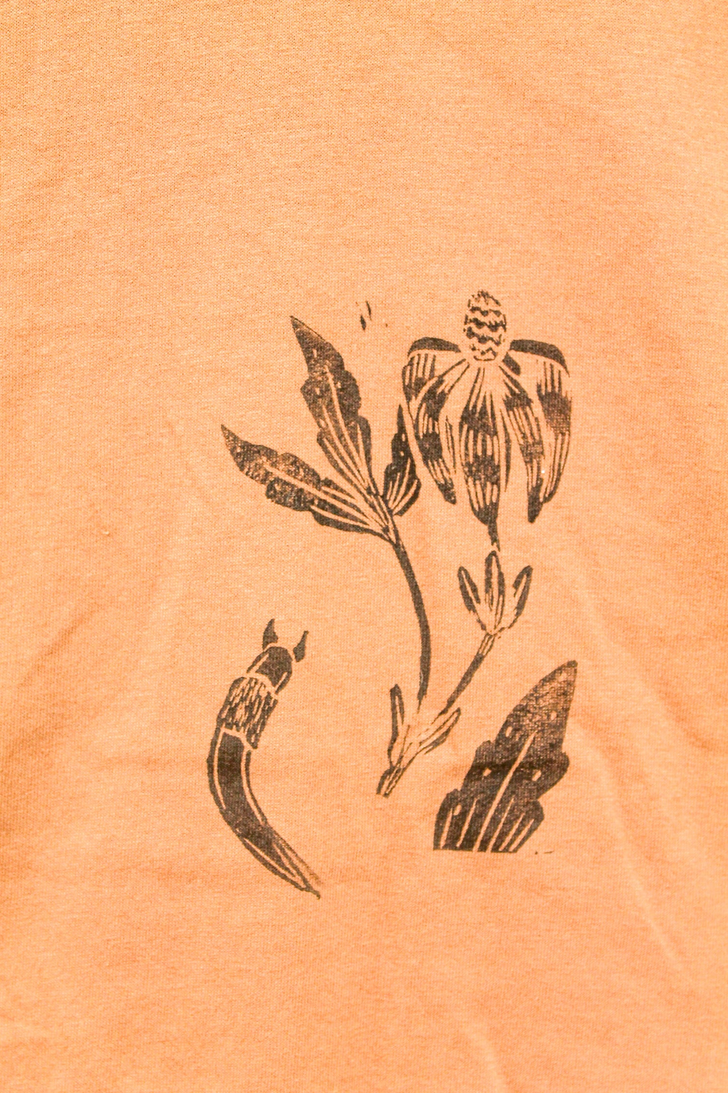 Prairie Coneflower Print Shirt - Brown