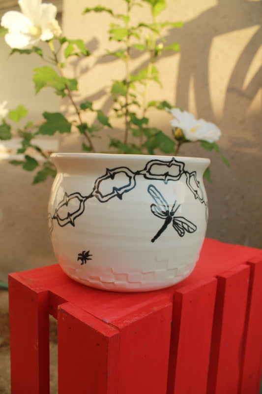 Insect Checker Vase