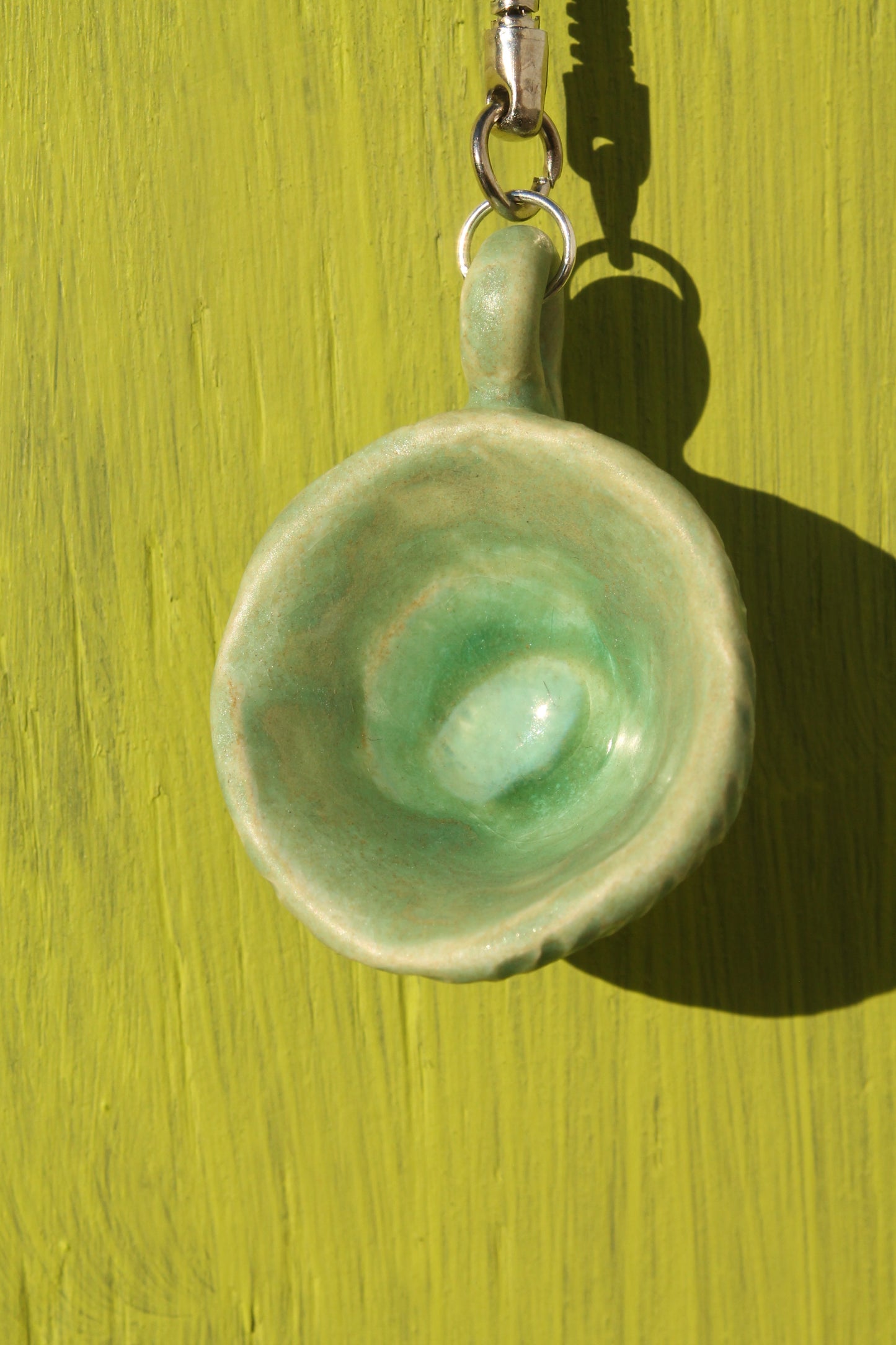 Carved Patina Mug Keychain