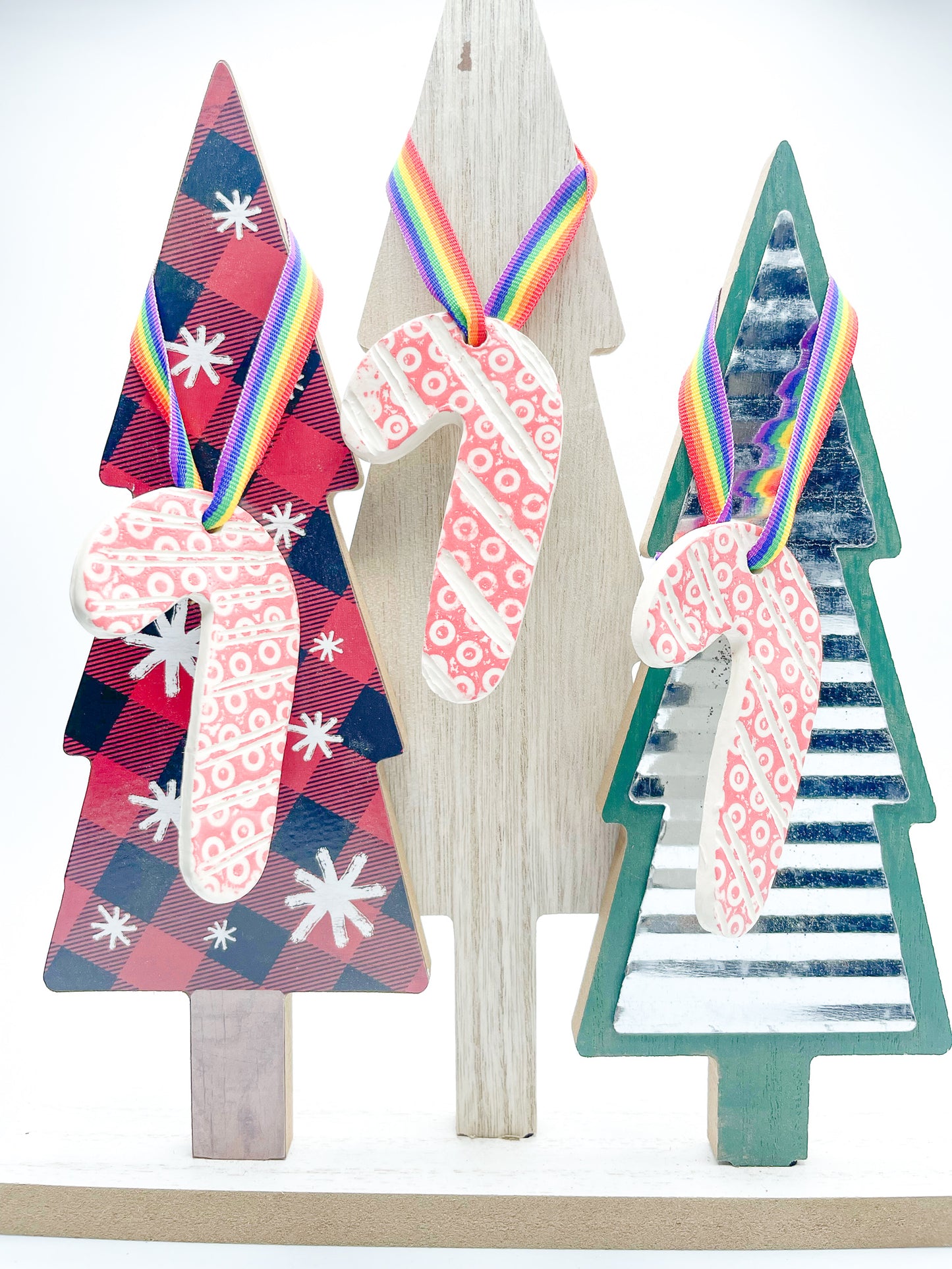 Red Stripe Candy Cane Ornament
