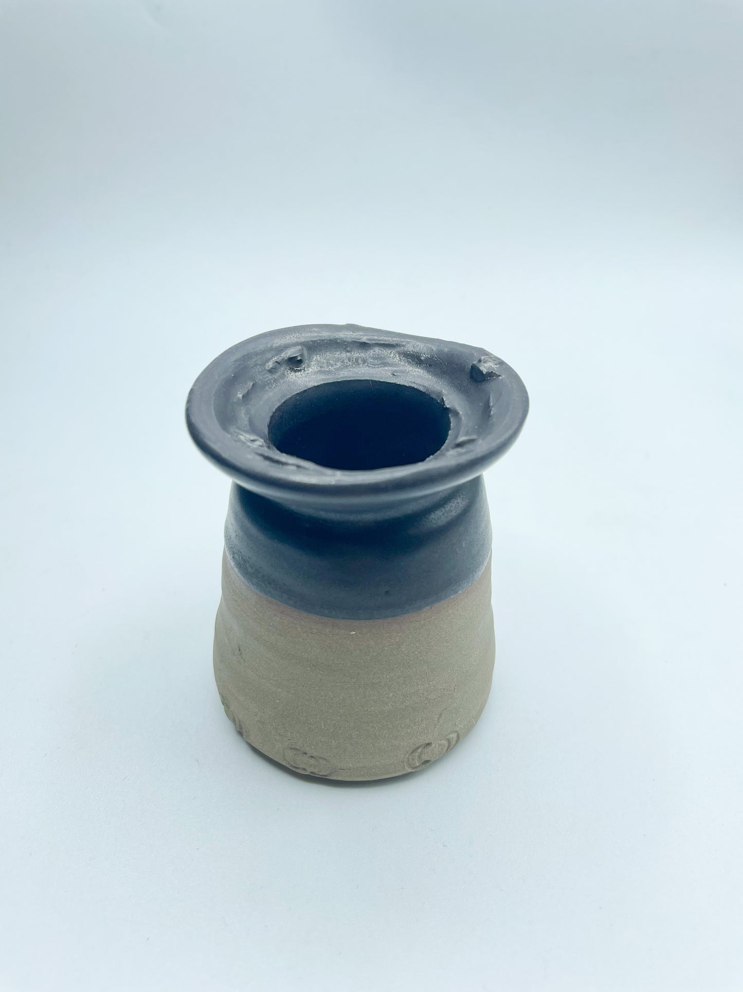 Matte Black Bottle Vase